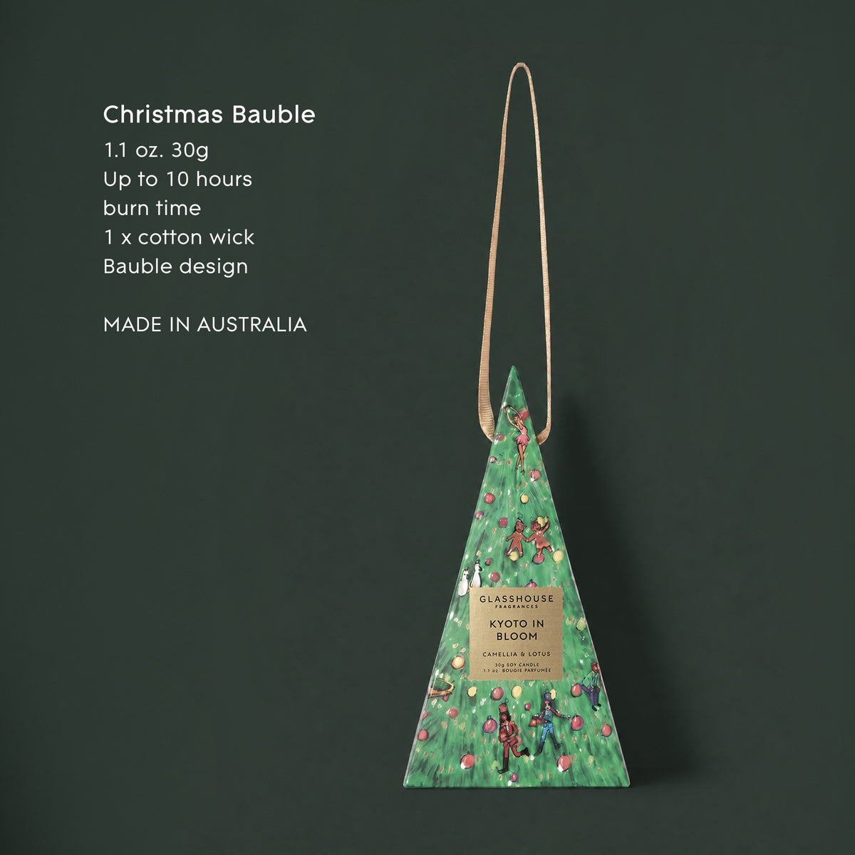 Raspberry & Rhubarb - 70g Bauble Candle