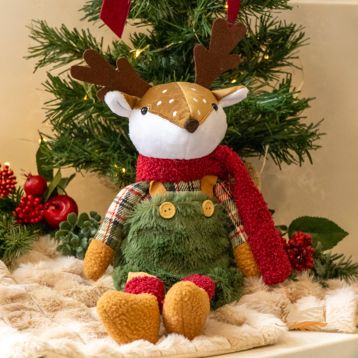 Festive Reindeer Sitting - Boy