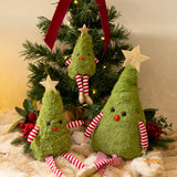 Hanging Decoration - Green Fluffy Christmas Tree