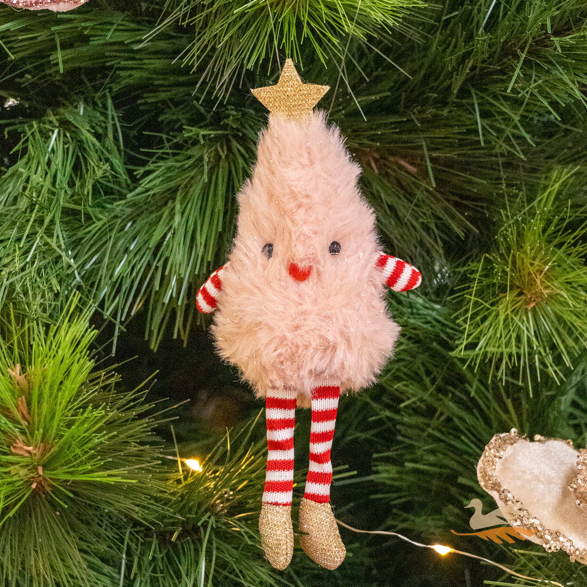 Hanging Decoration - Pink Fluffy Christmas Tree