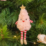 Hanging Decoration - Pink Fluffy Christmas Tree