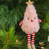 Hanging Decoration - Pink Fluffy Christmas Tree
