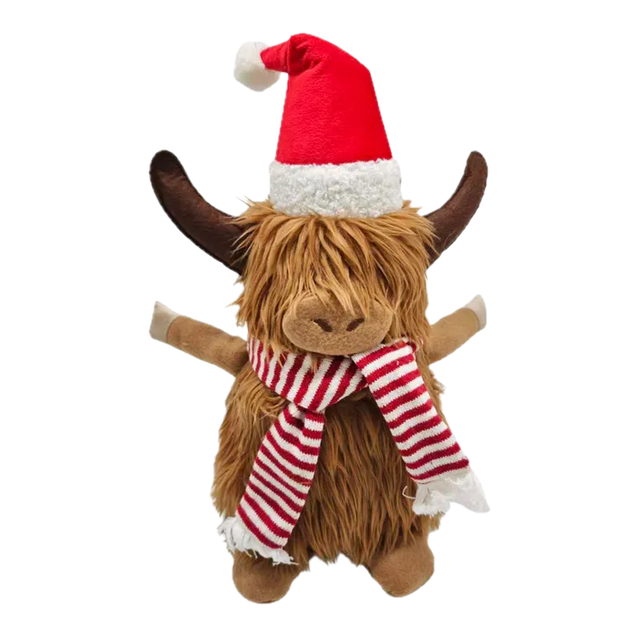 Highland Cow With Scarf