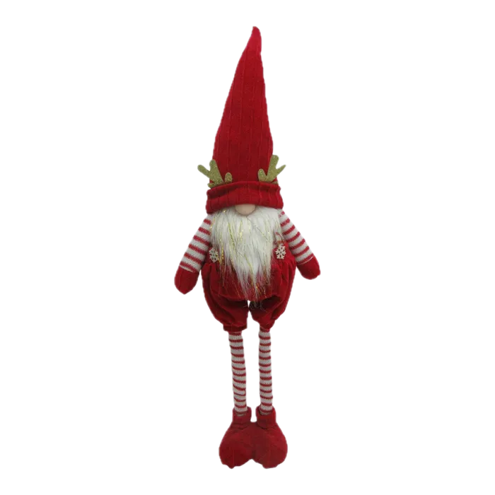 Festive Gnome Extendable Legs - Red/Green 72cm