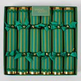Crackers S/6 - Striped Verdant Green