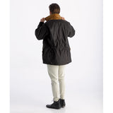 The Huxley - 3 Quarter Deluxe Oilskin Coat Brown
