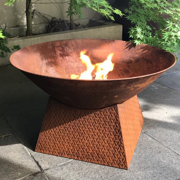 Fire Bowl Pit With Base Weave