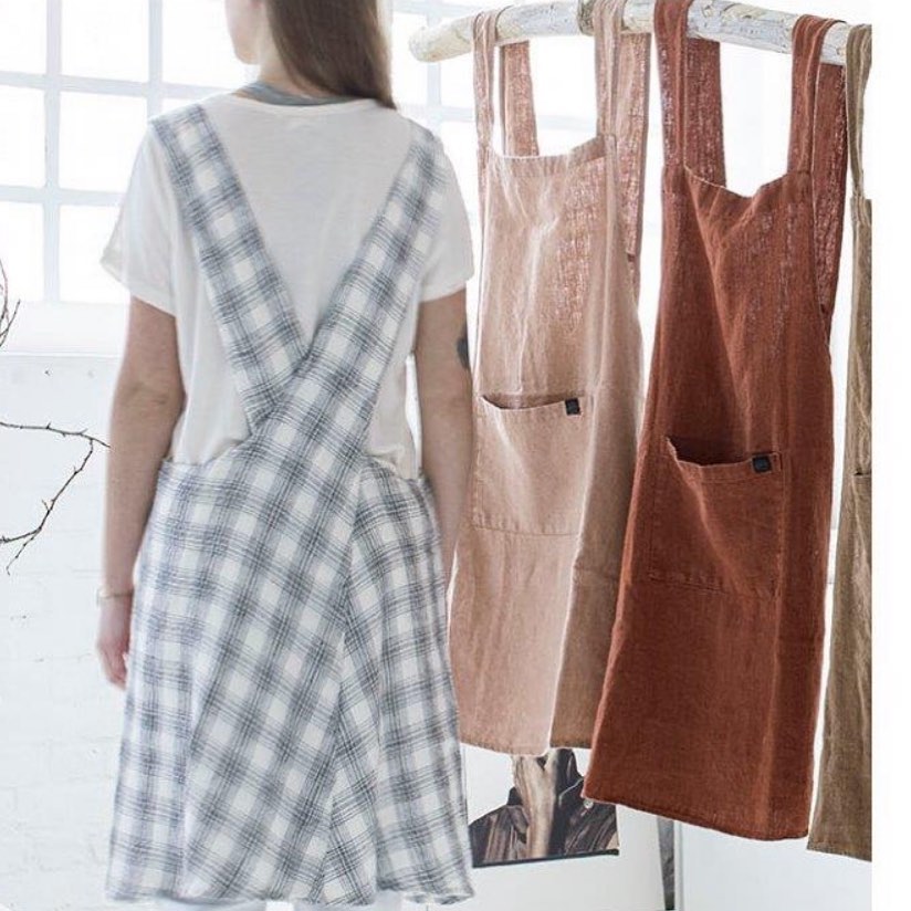 Linen Pinafore Apron -