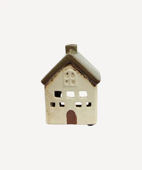 Villa Tealight House - Olive Green