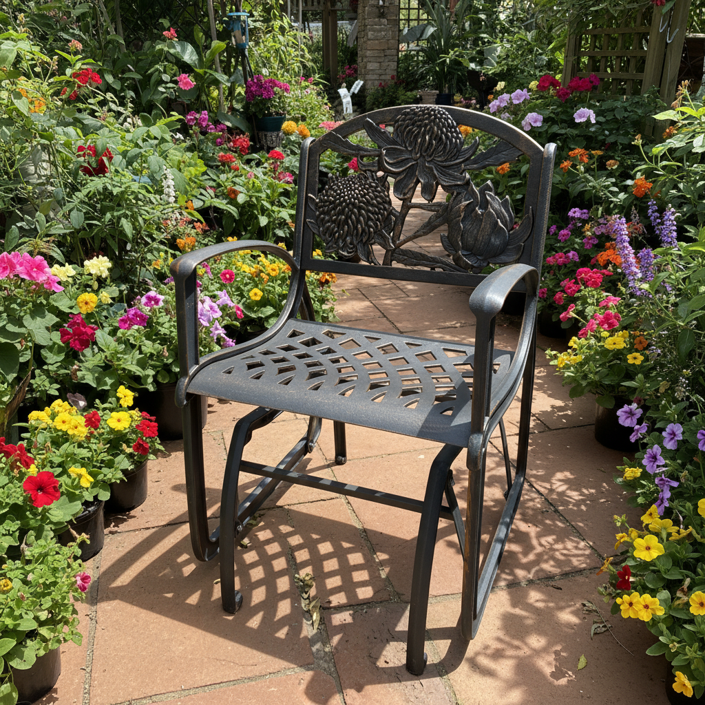 Cast Iron Glider Chair - Waratah