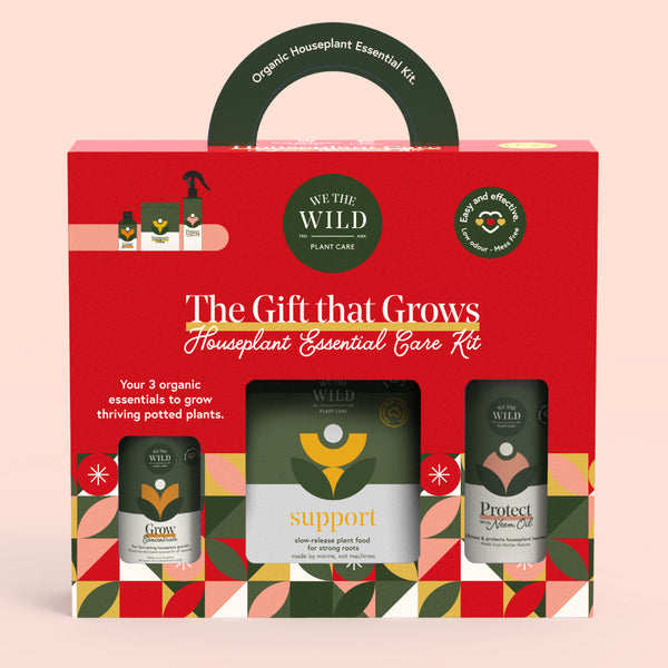 We The Wild Leafy Christmas plant care kit