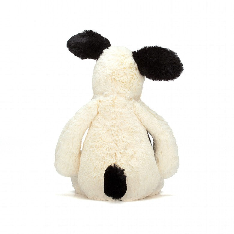 Bashful Puppy - Black & Cream Medium