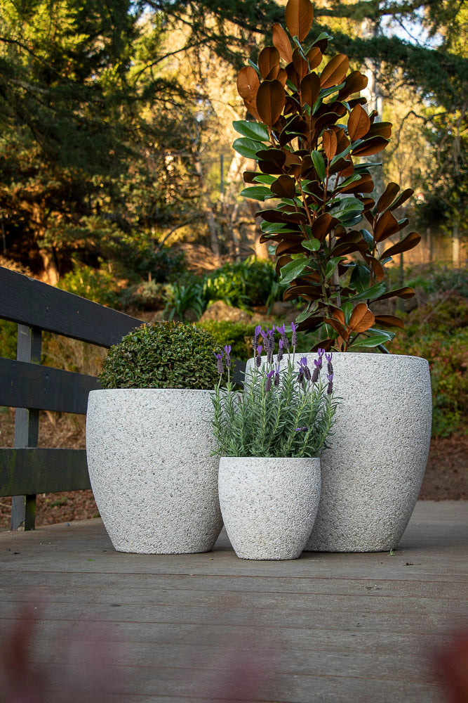 Montague Egg - White Pebble