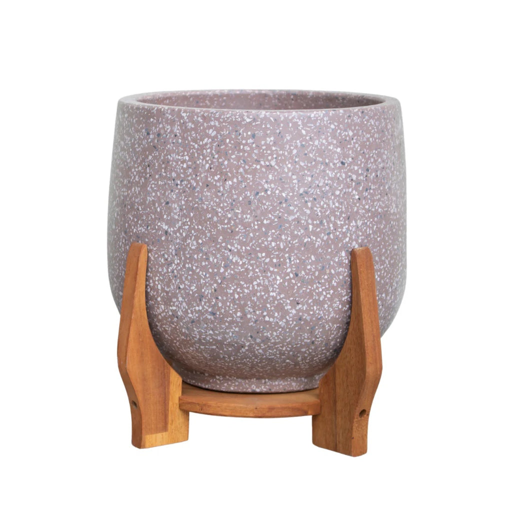 26cm Ollie Drum With Stand - Brick Terrazzo