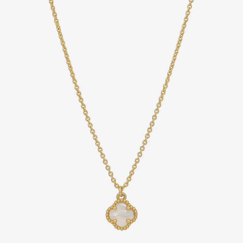 Reign Mother Of Pearl Necklace - Gold