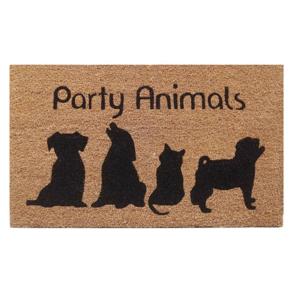 Doormat - Latex Coir - Party Animals 45x75