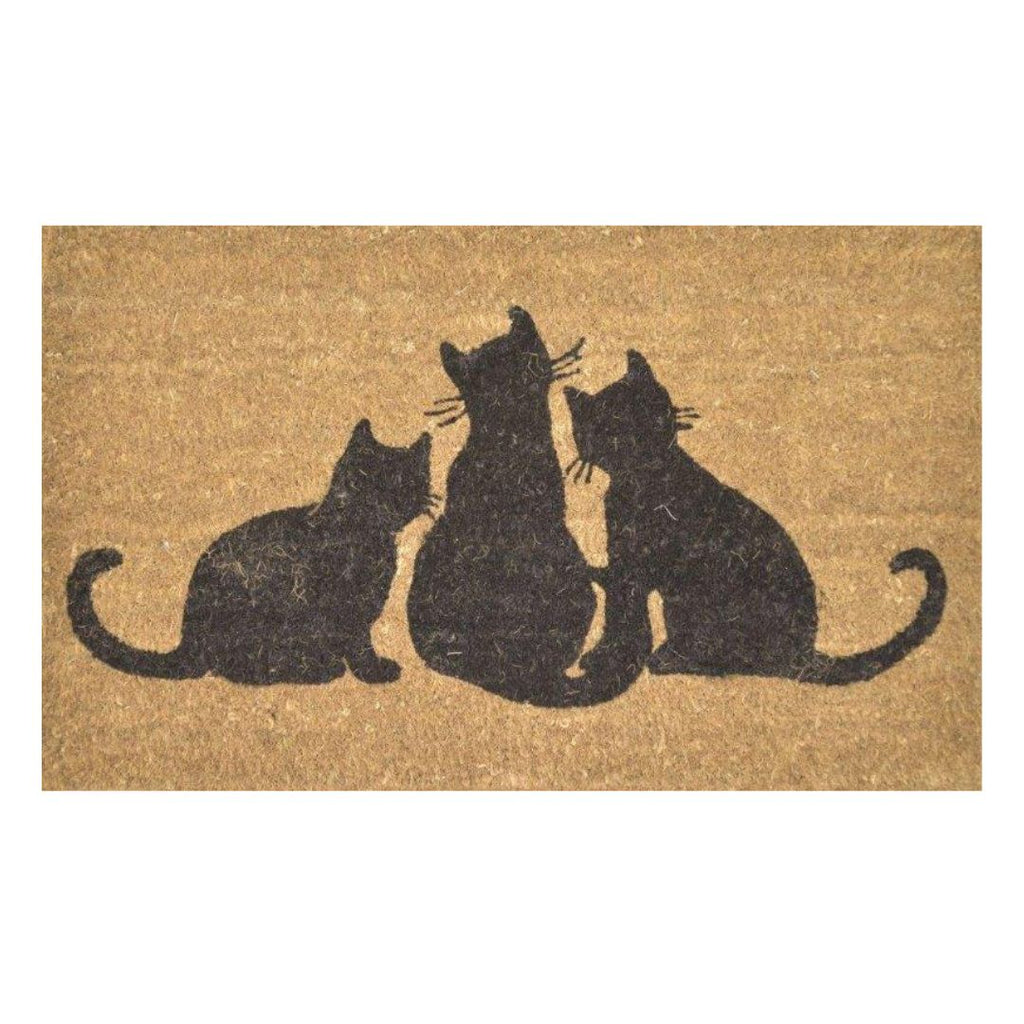 Doormat Latex/Coir - Cats 40x60cm
