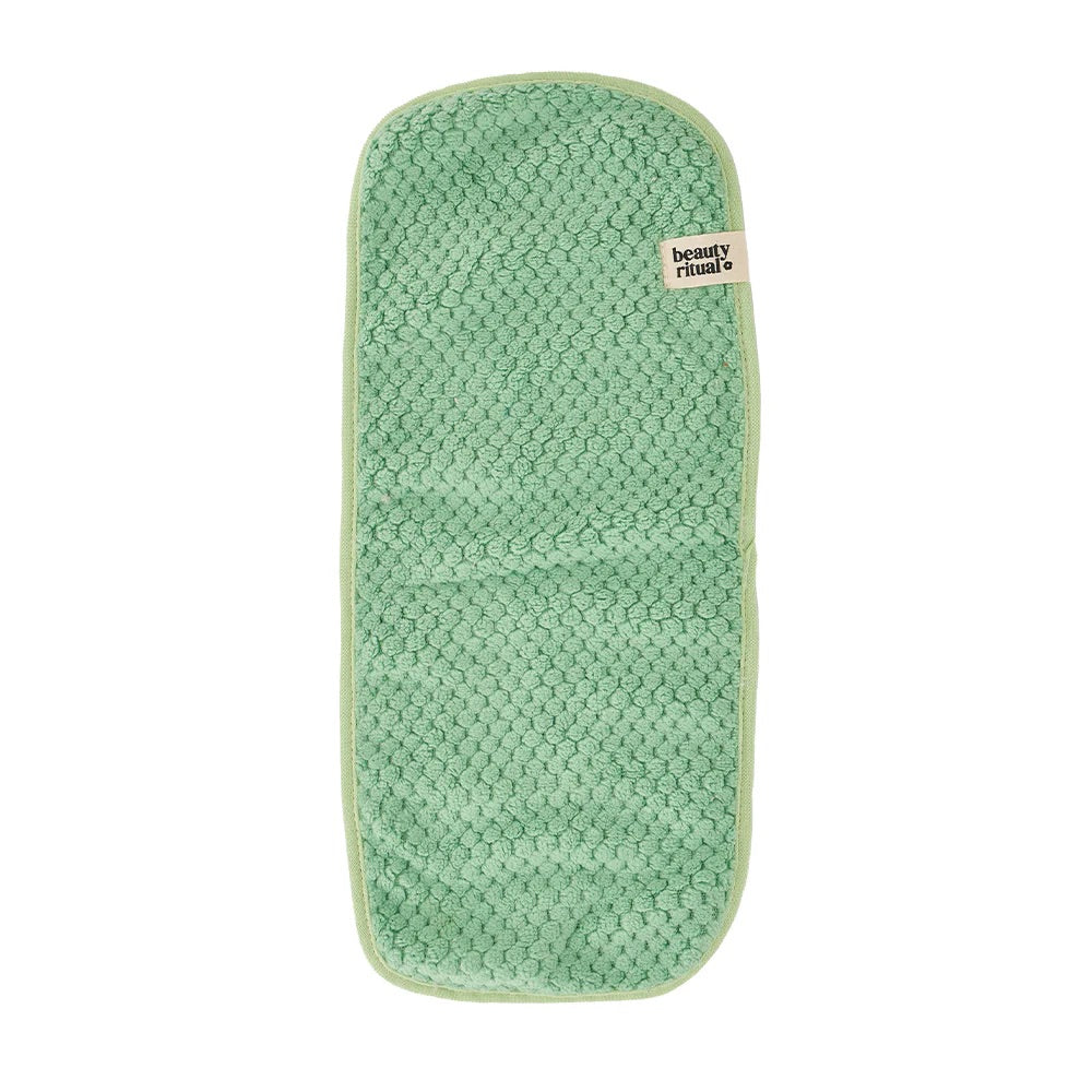 Beauty Ritual Luxury Waffle Makeup Removing Cloths 4pc - Moss
