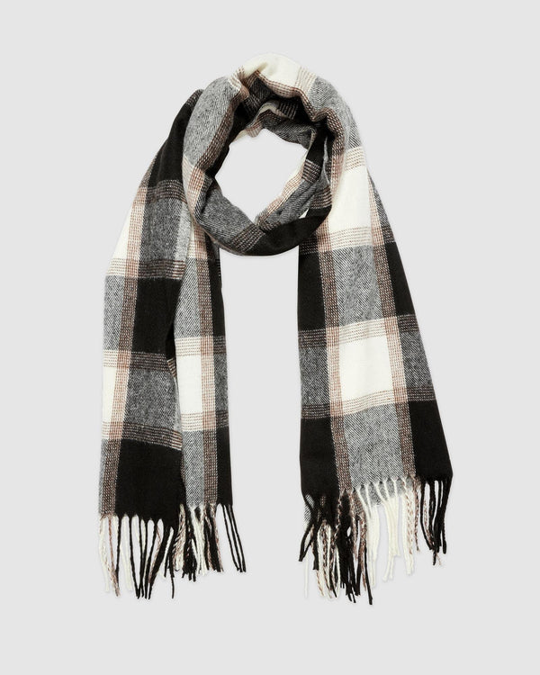 Edinburgh Scarf - Plaid Black