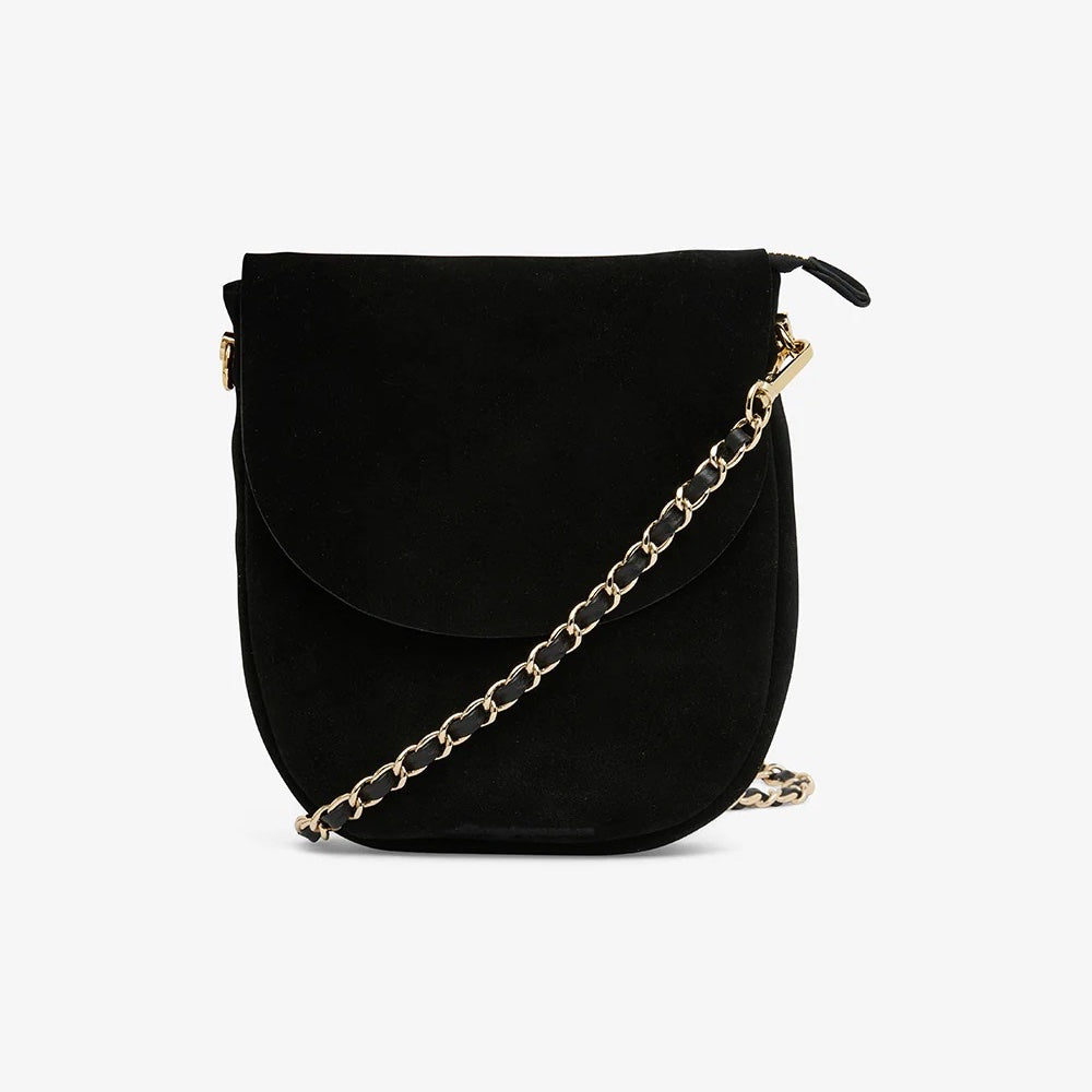 Phoebe Pouch - Black Suede