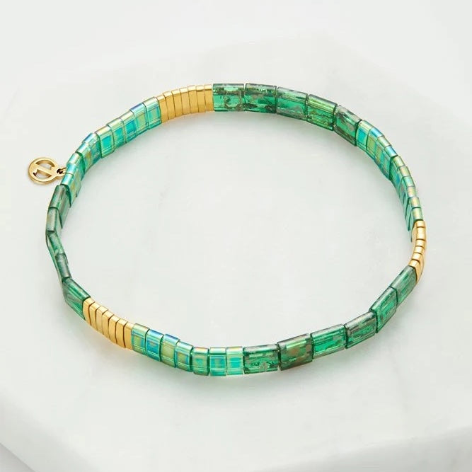 Tile Bracelet - Emerald