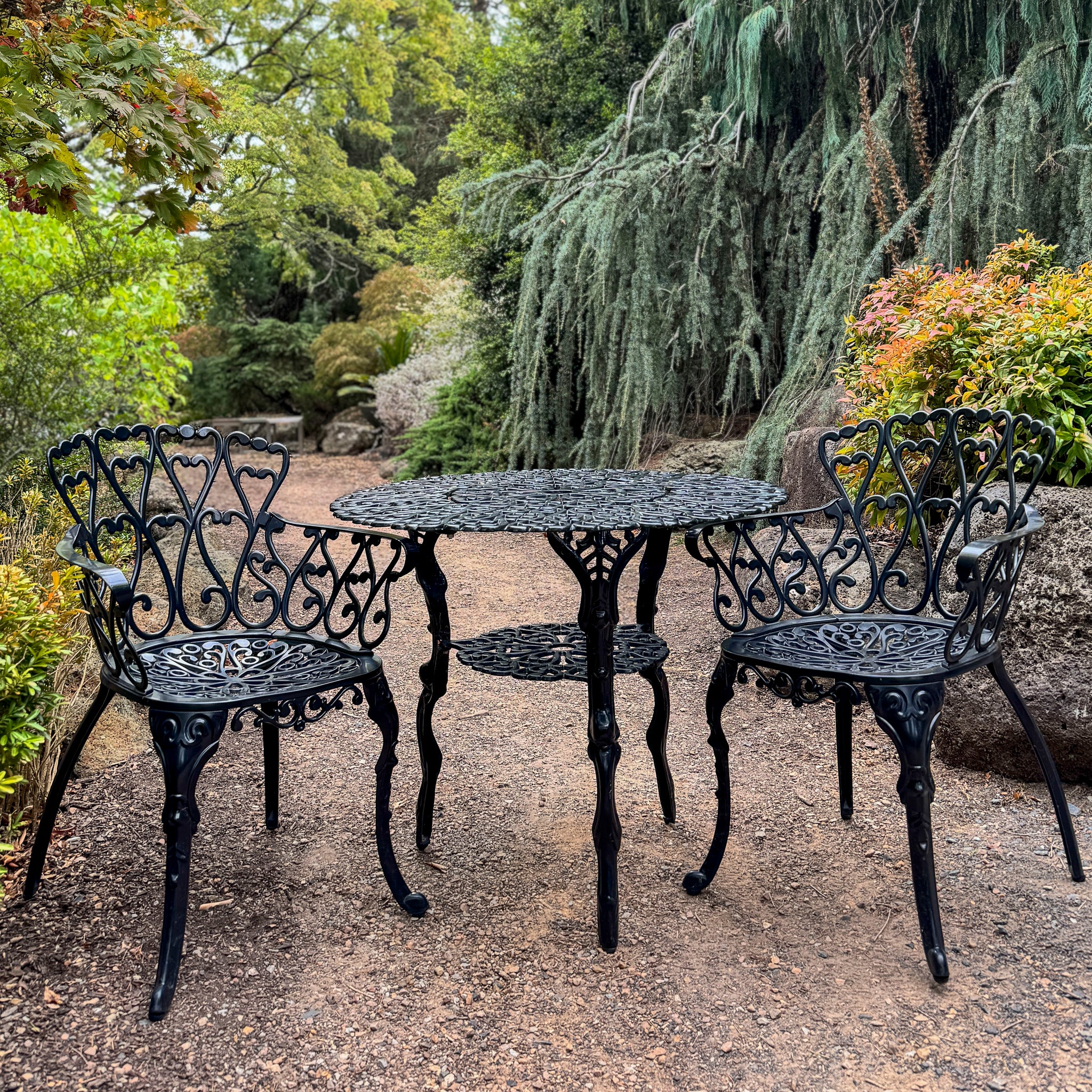 Scroll Lovers 3 Piece Setting - Black