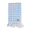 Terry Hand Towel - Houndstooth Blue