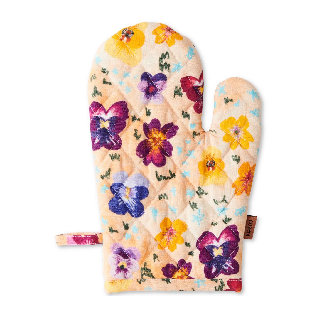 Oven Mitt - Pansy