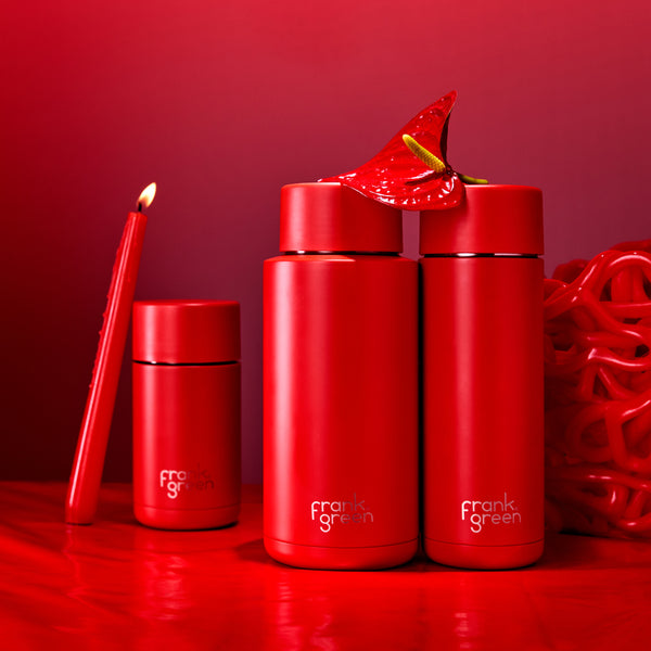 Ceramic Reusable Cup - Atomic Red 12oz