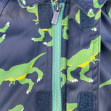 T-Rex Terry Towelling Lined Raincoat - Peacoat