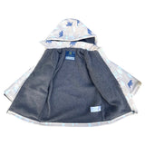 Bear Print Colour Change Sherpa Lined Raincoat -