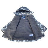 Bear Print Colour Change Sherpa Lined Raincoat -