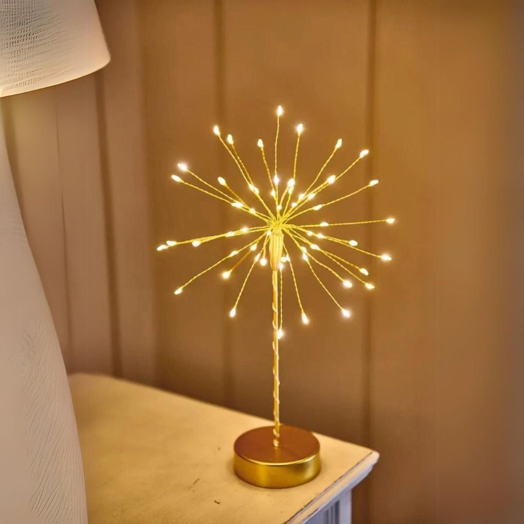 Mini Table Starburst Light - Gold