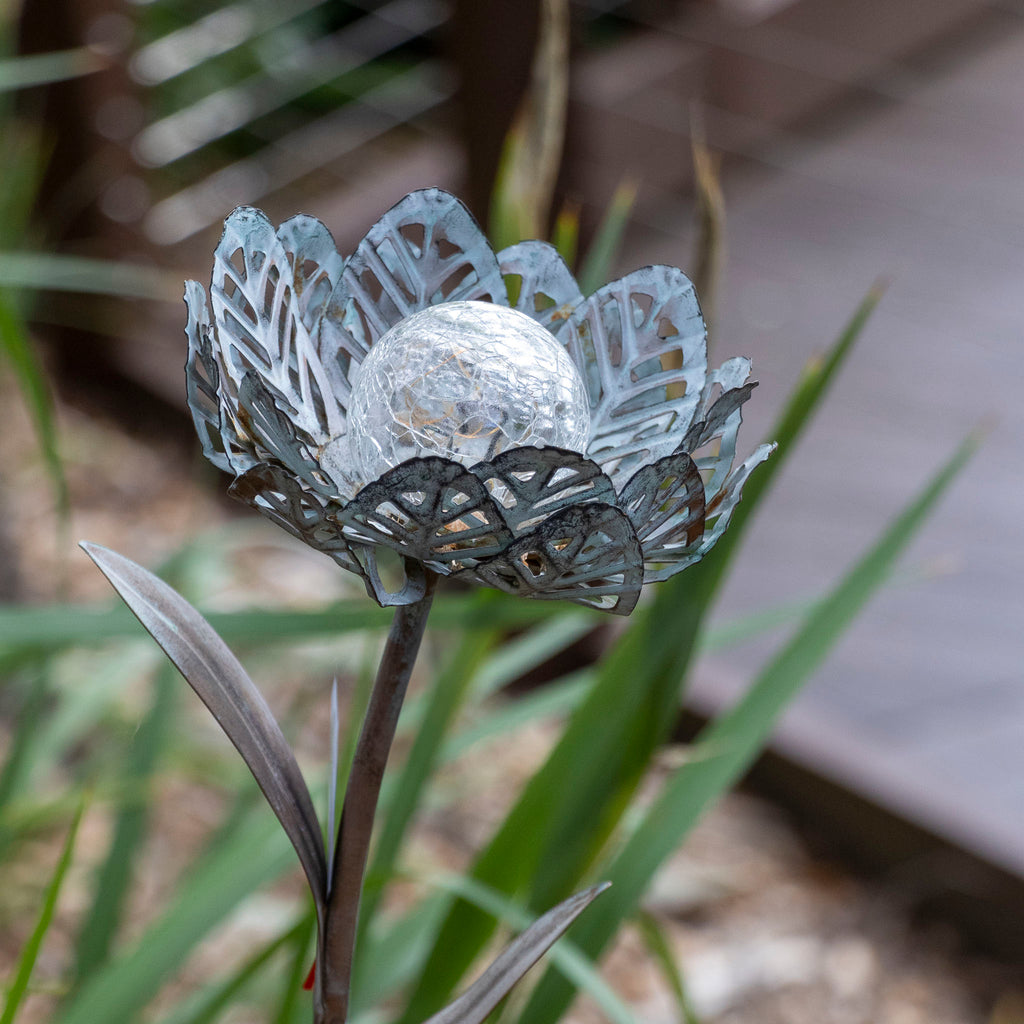 Peony Single Flower Solar Light