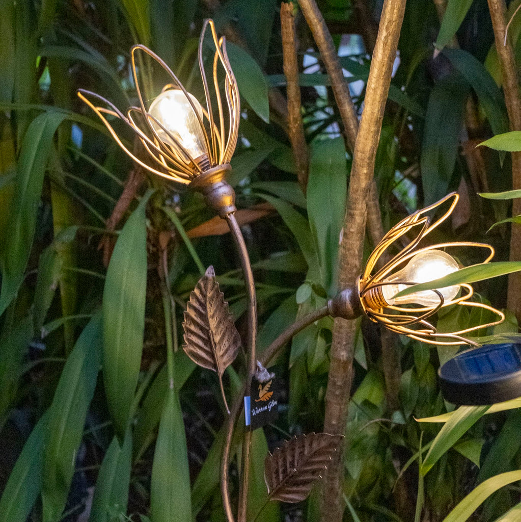 Double Flower Solar Light