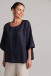 Studio Relaxed Top One Size - Navy