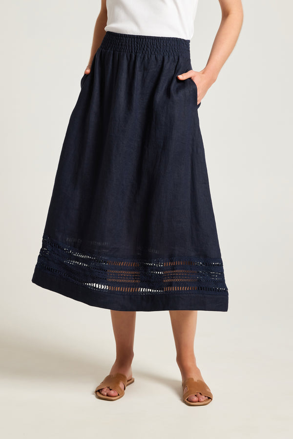 Daisy Skirt - Navy