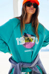 Vintage Beach Sweat - Jade