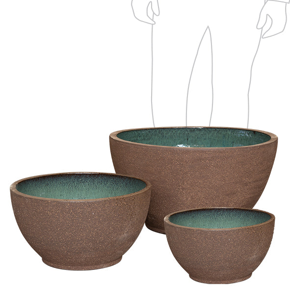 Foshan Bowl - Graphite Aqua