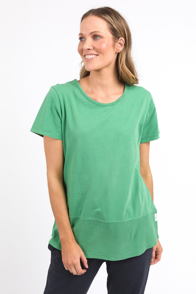 Rib S/S Tee - Green