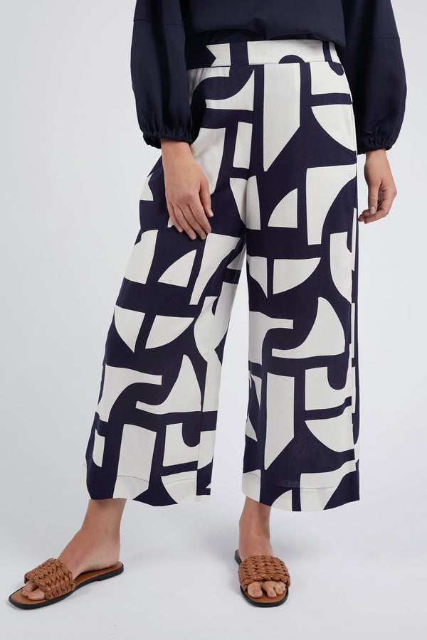 Dali Abstract Pant - Midnight