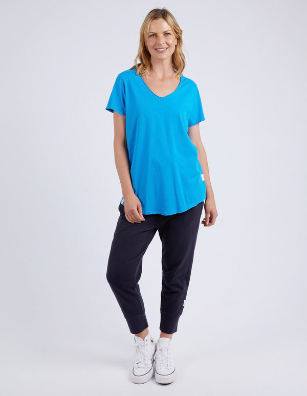 Fundamental Vee Tee - Ibiza Blue