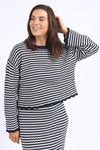 Rosie Stripe Knit - Navy/White