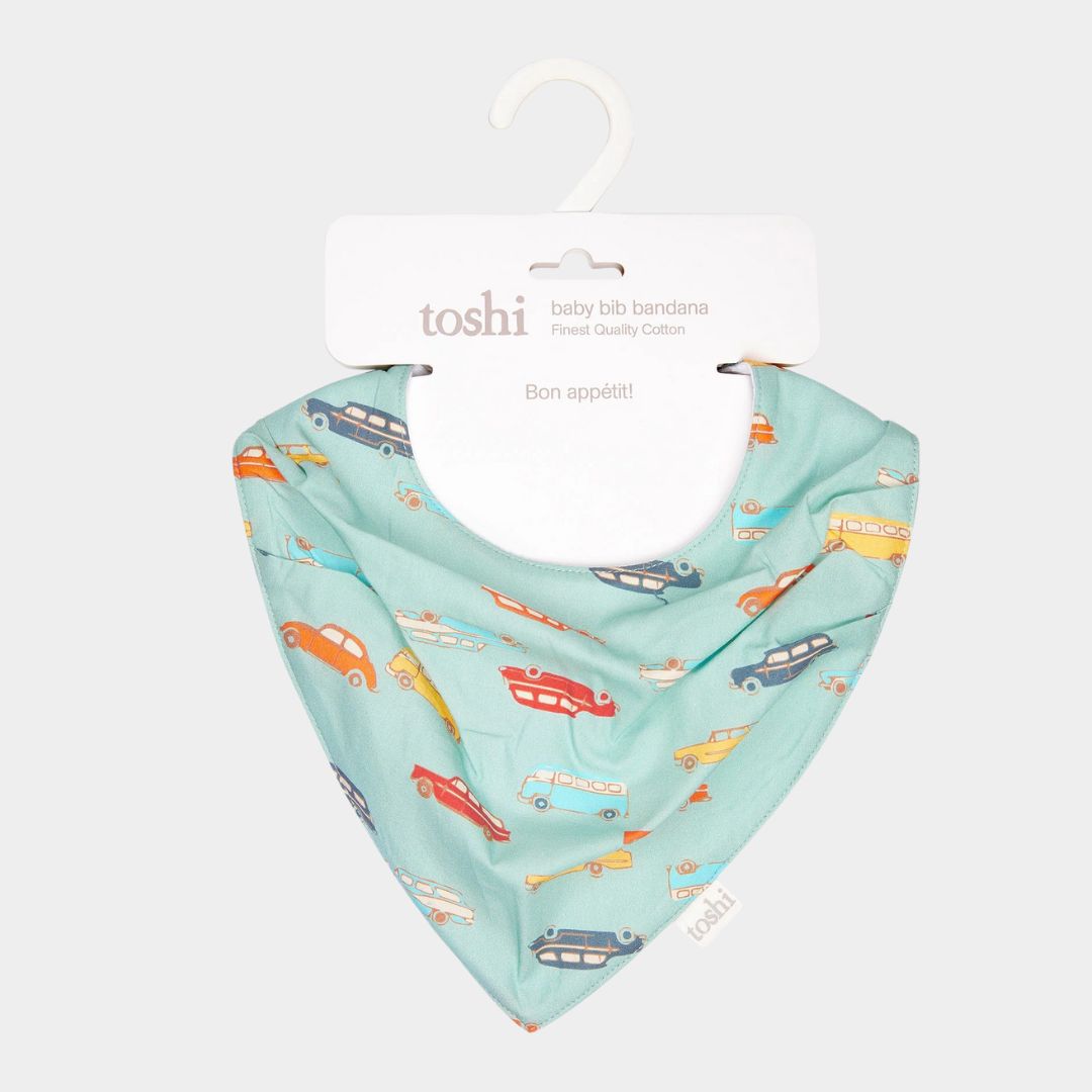 Baby Bib Bandana Classic - Wagon Wheels