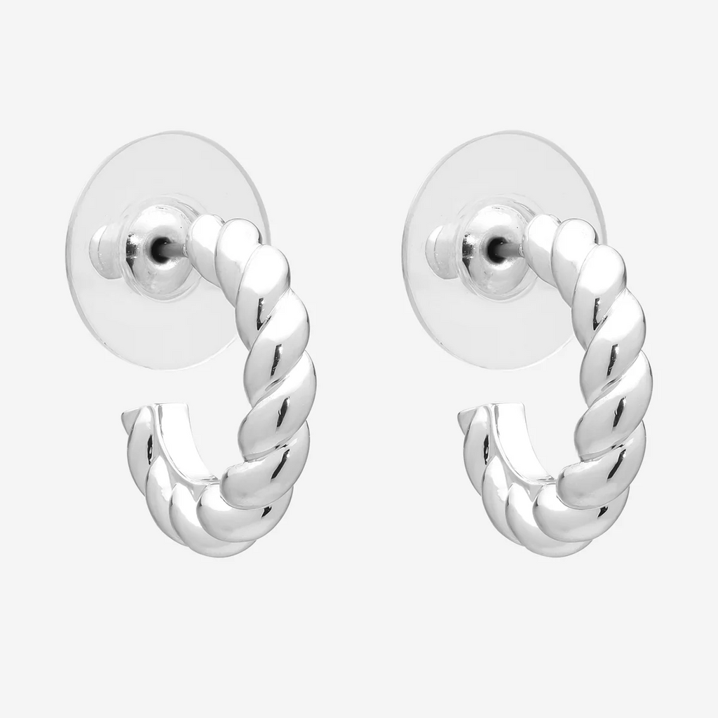 Sandy Hoop Earring - Silver