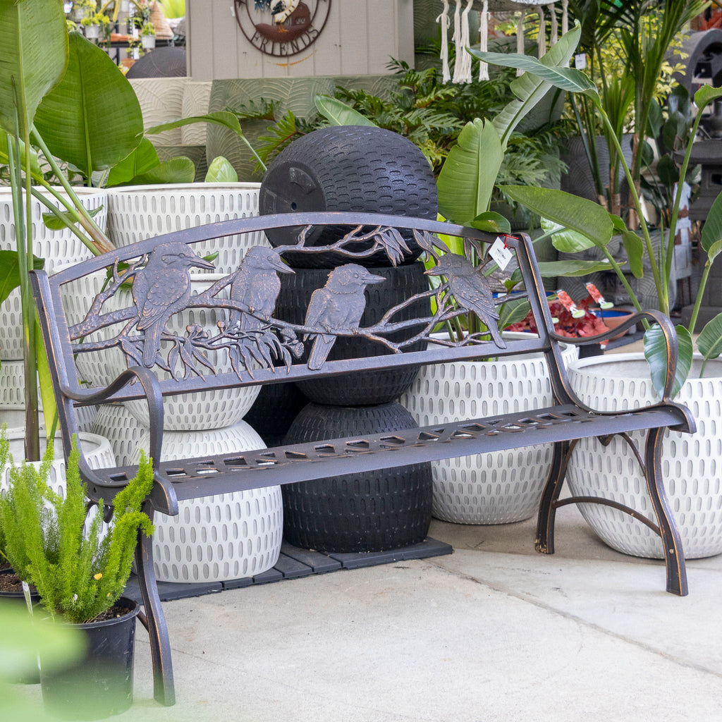 Cast Iron Bench - Kookaburra