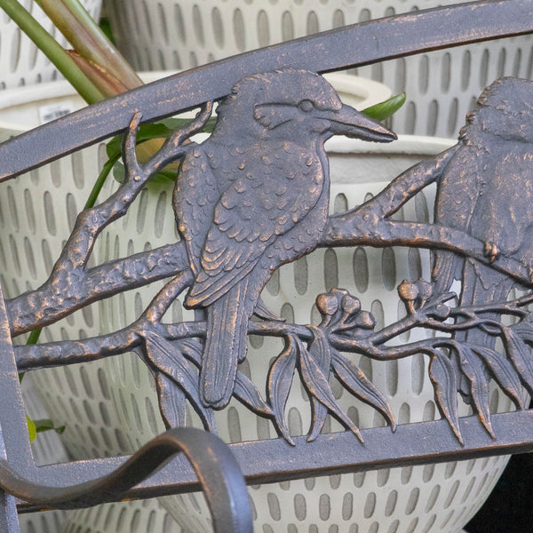 Cast Iron Bench - Kookaburra