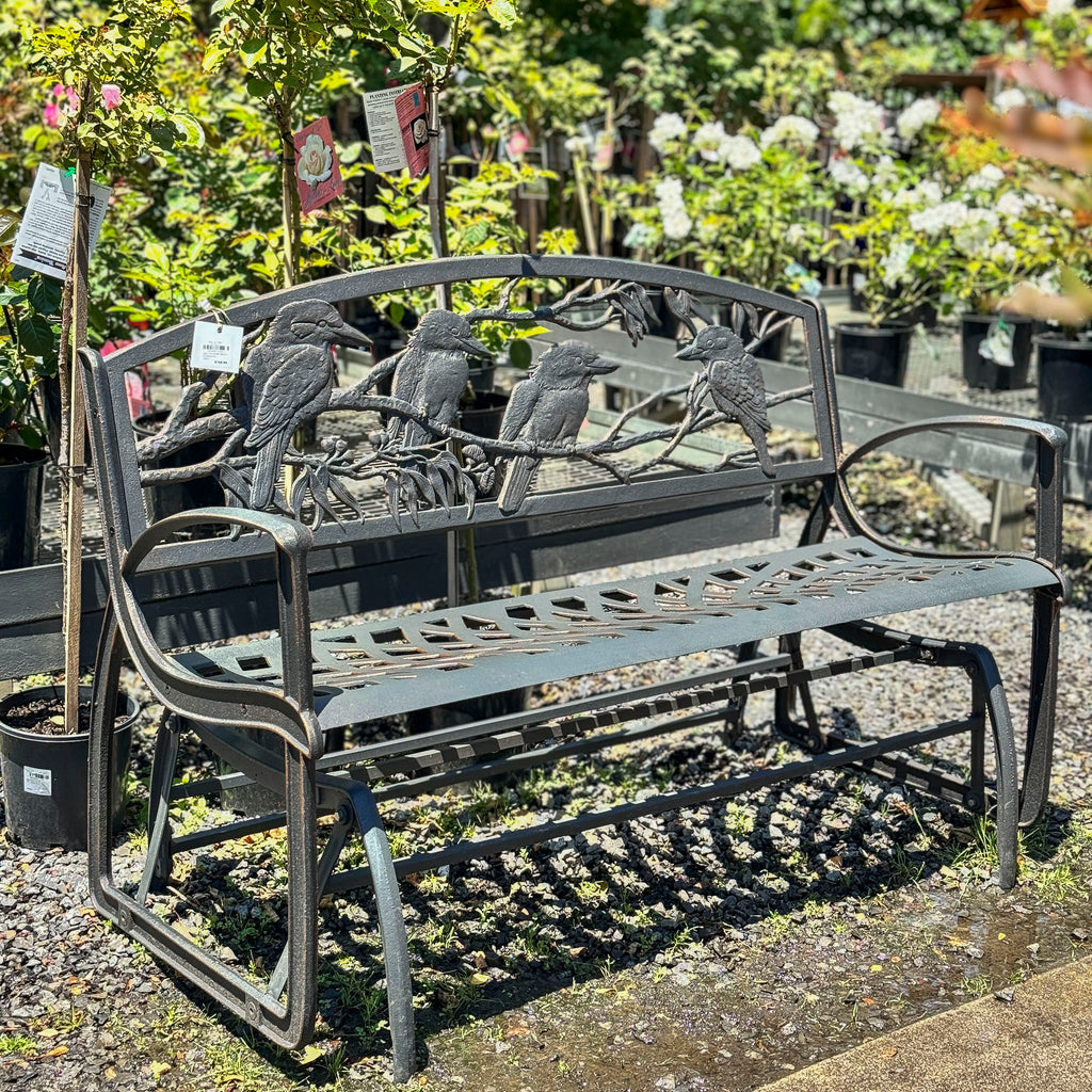 Cast Iron Glider Bench - Kookaburra