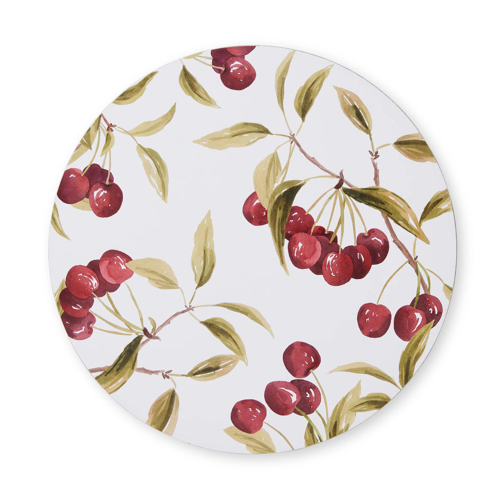 Cherry - Round Placemats 4pk