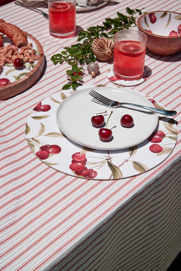 Cherry - Round Placemats 4pk